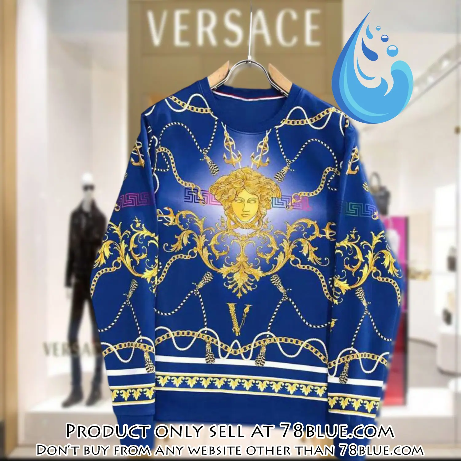 Versace luxury ugly sweater for winter lzu1420 78b1638376
